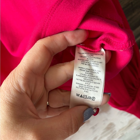 Anthropologie pink balloon sleeve top - Picture 7 of 9